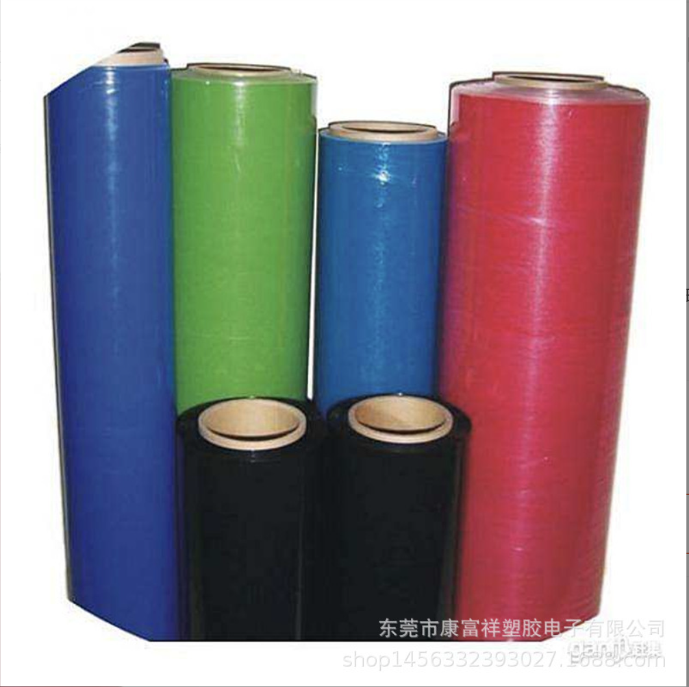 蓝色pe离型膜低中高粘硅油防粘膜热压双面离型膜背胶物模切隔离膜
